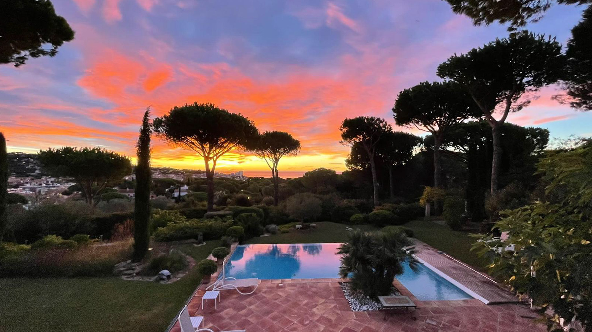 Coucher de soleil à Sainte Maxime