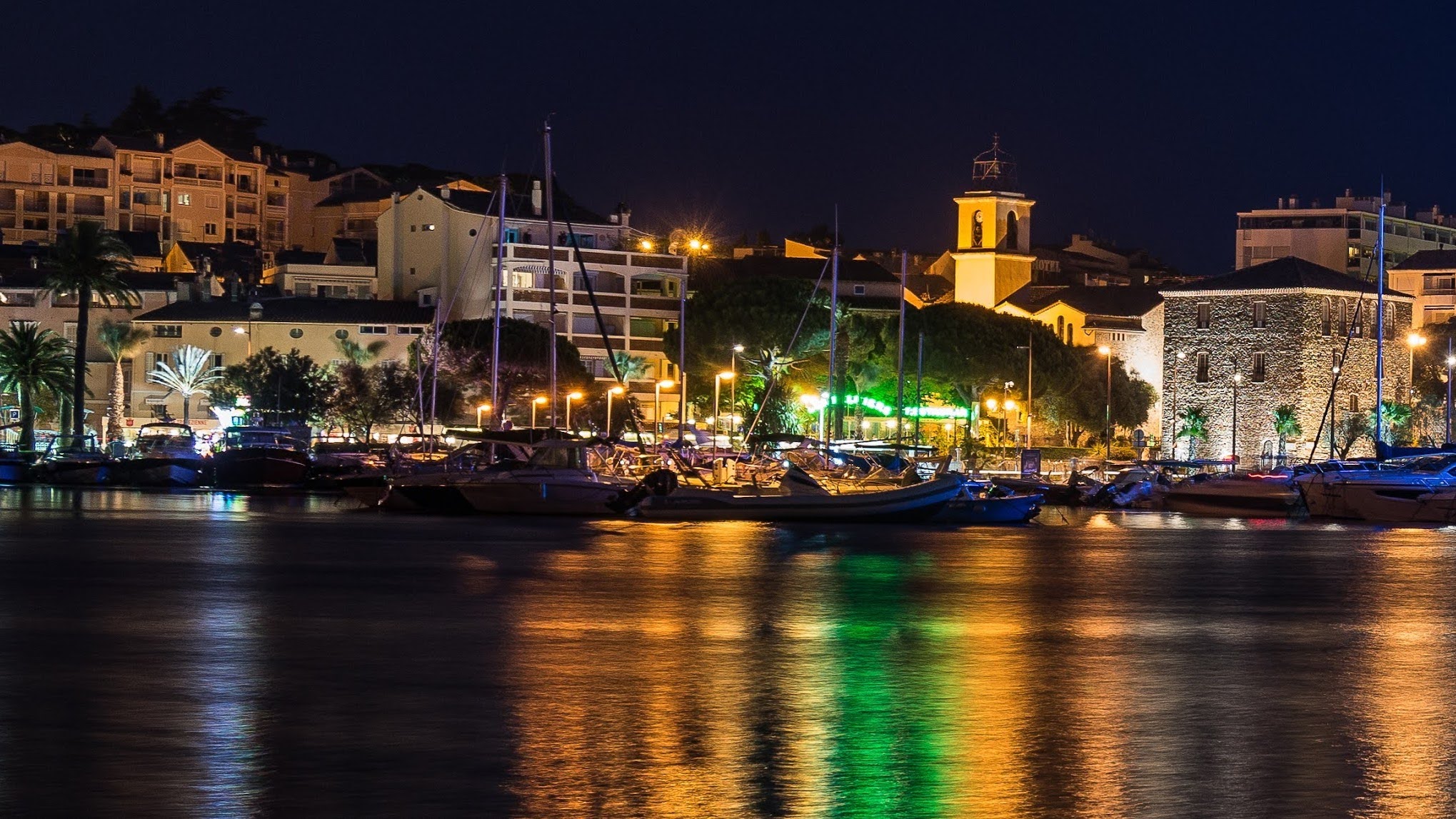 Sainte Maxime, le centre ville de Nuit