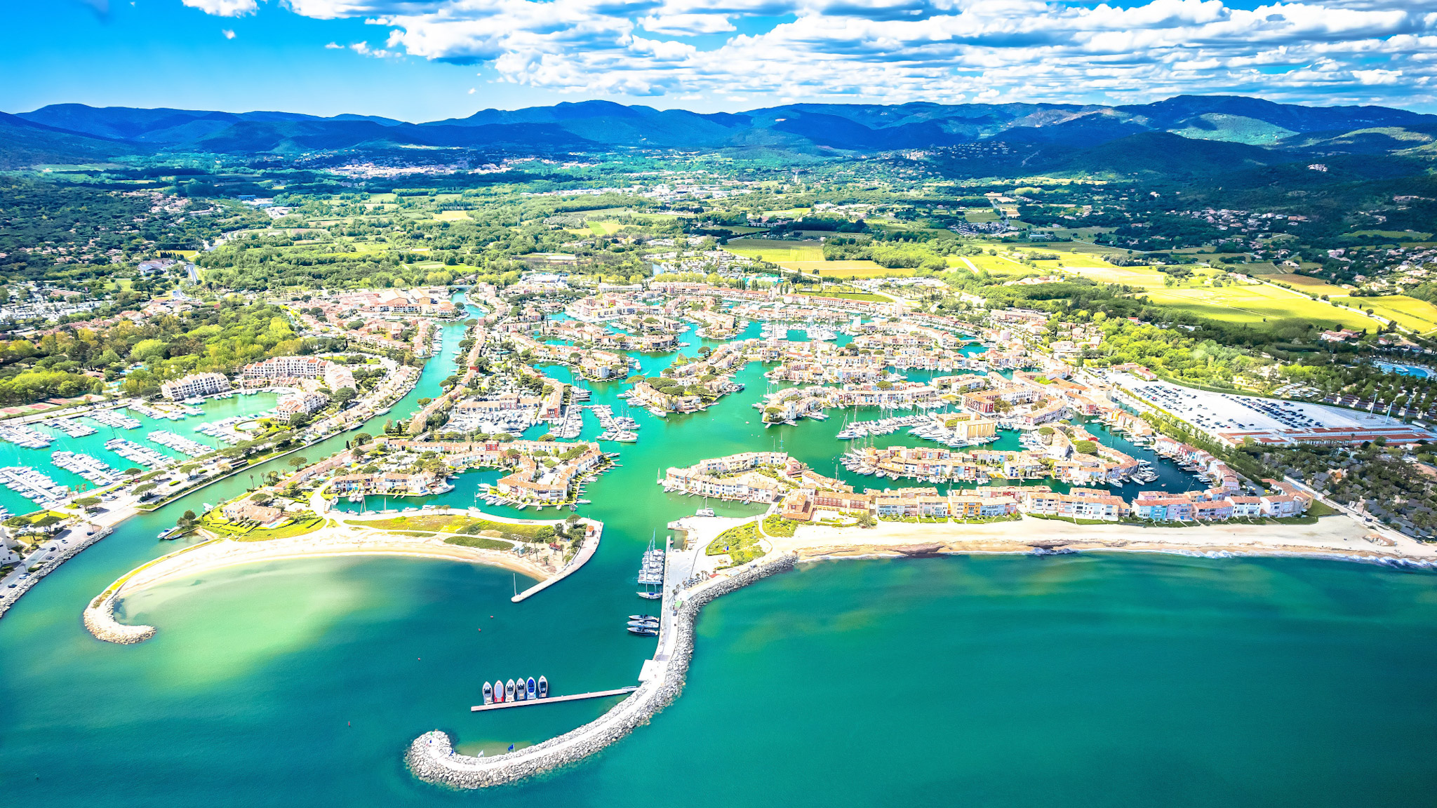 Port Grimaud, Vue aerienne