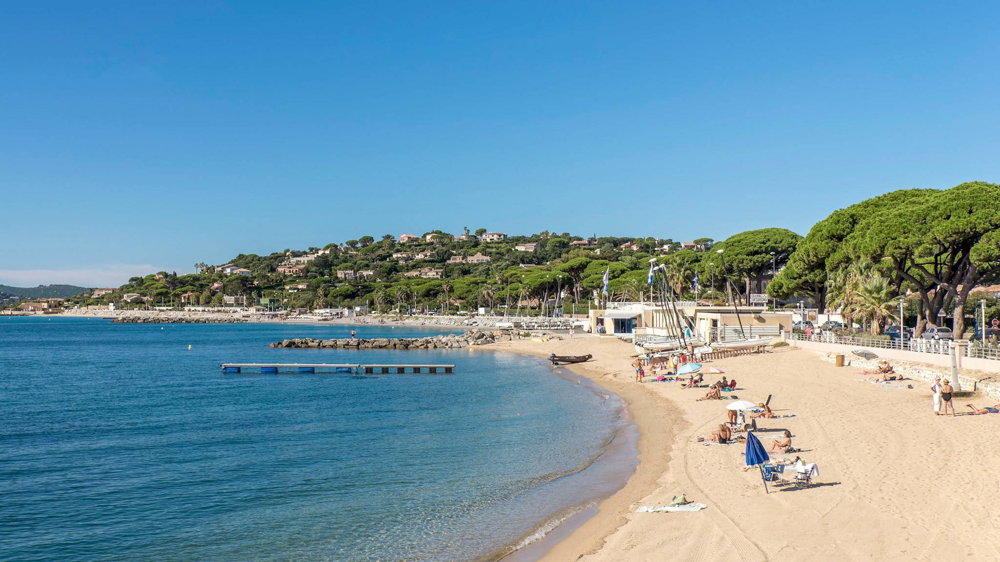 Plage de la Croisette sur le Golfe de Saint Tropez