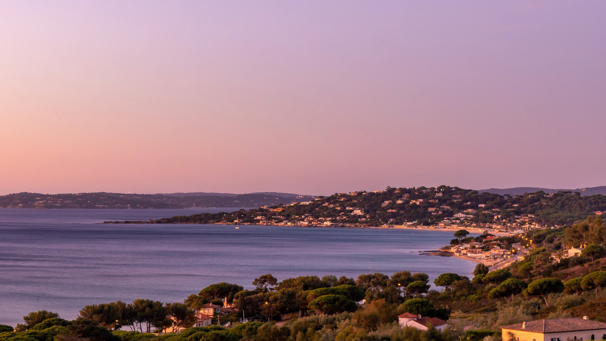 Sunrise sur la Plage de la Nartelle à Sainte Maxime