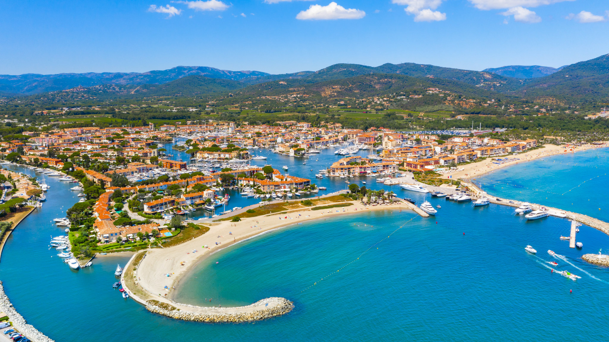 Port Grimaud: Chenal d'accès au Village