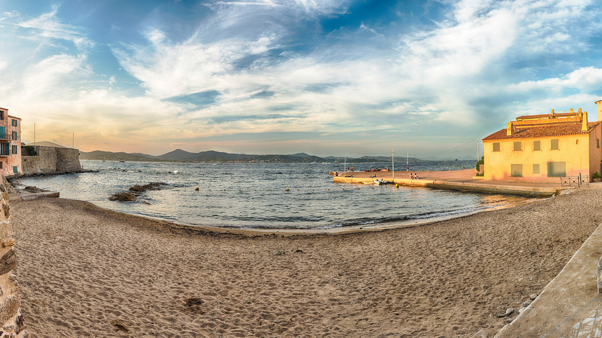 Petite plage à Saint Tropez