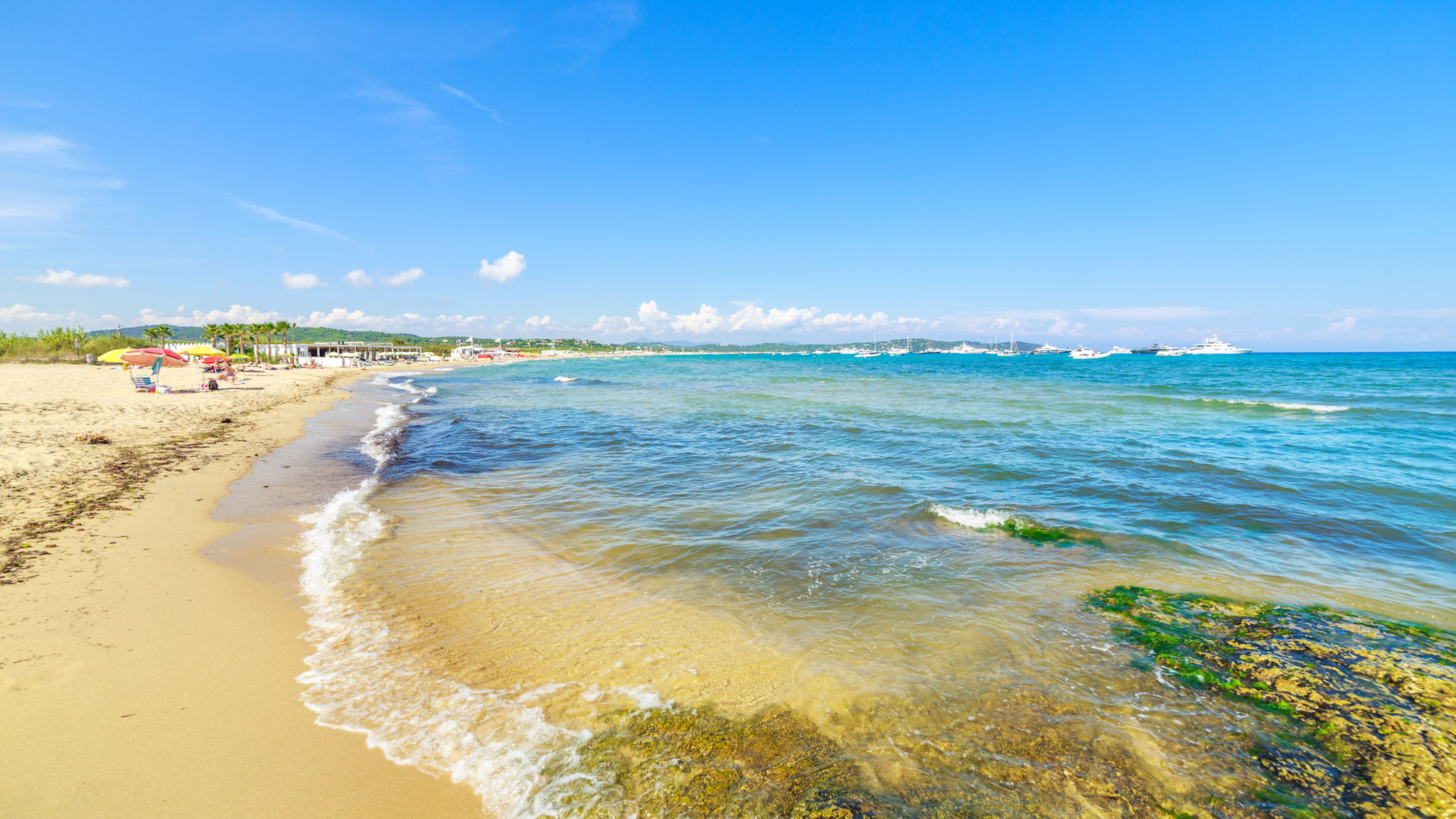 Sublime plage de Pampelonne à Saint Tropez