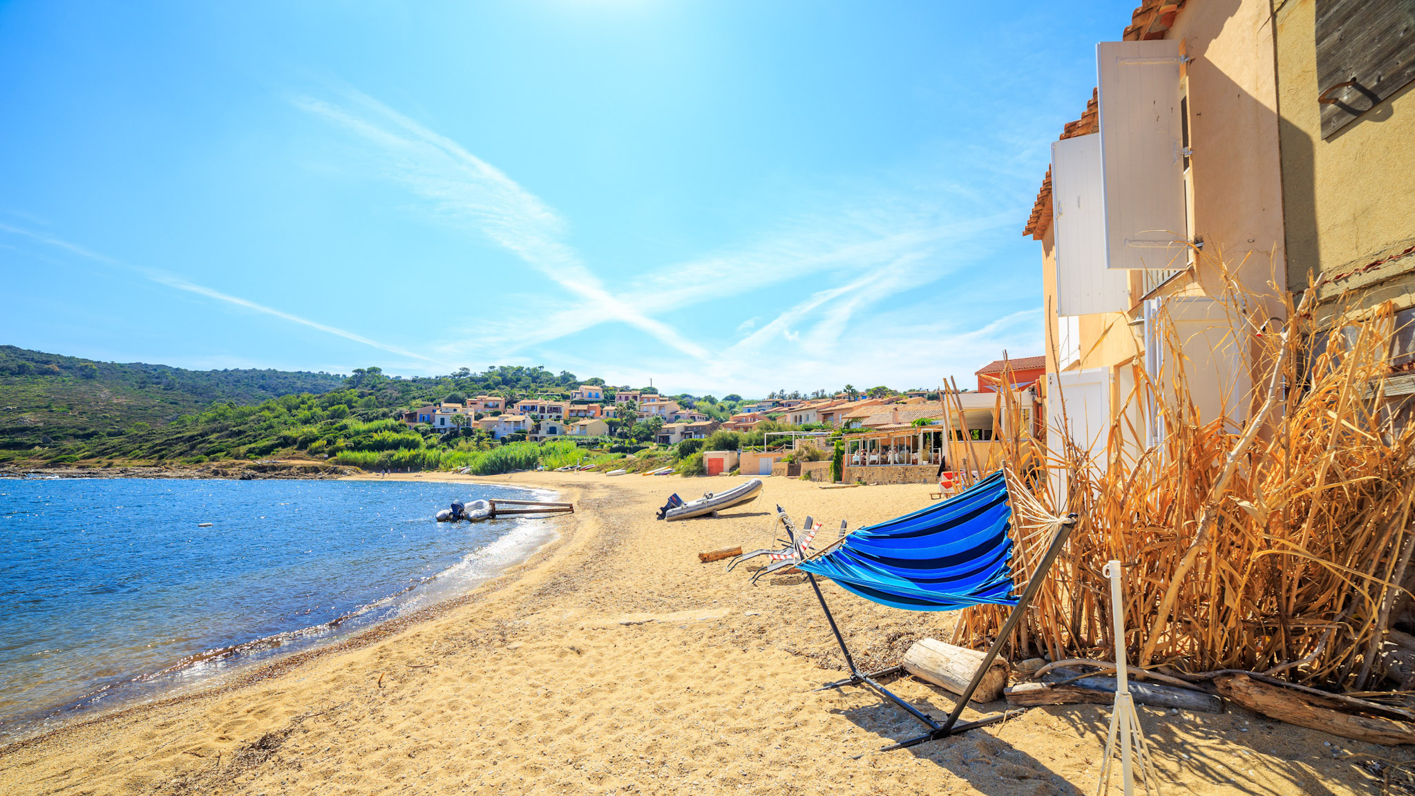 Plage à Saint Tropez sous le soleil